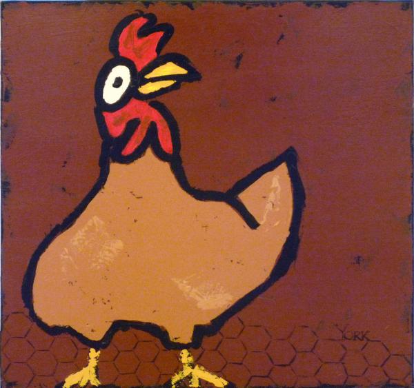chicken Scratch Painting chicken Scratch Fine Art Print Ron York