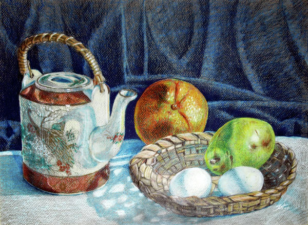 Get Pencil Easy Still Life Drawings In Colour Background