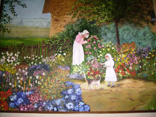 Cottage Garden Painting