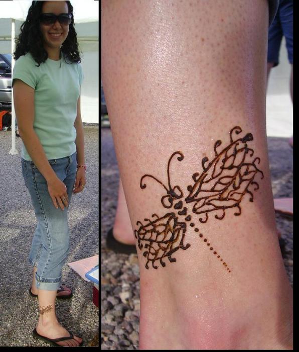 Delicate Dragonfly Drawing Henna Tattoos Ogden Utah