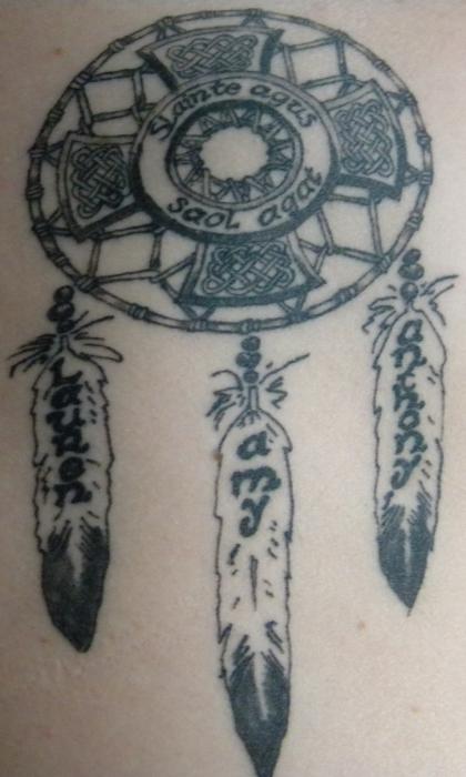 Dreamcatcher and Celtic Cross Drawing Eric Barich