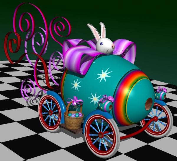 easter egg car