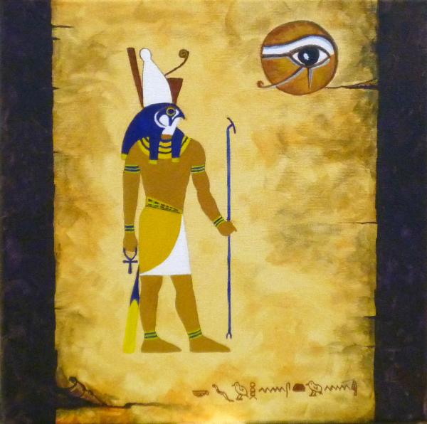 Egyptian God Horus Painting
