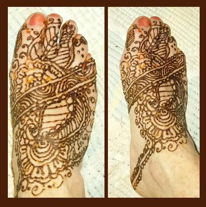 Elaborate Henna Design On Foot Painting Henna Tattoos Ogden Utah