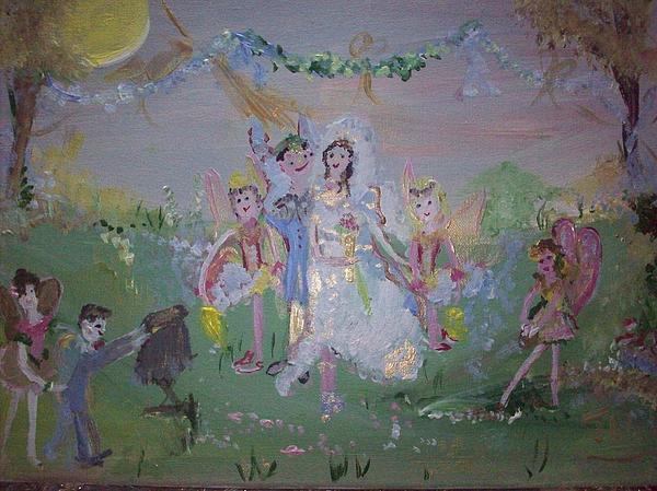 Fairy Wedding Painting Fairy Wedding Fine Art Print Judith Desrosiers