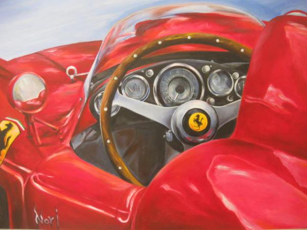 Ferrari TR 250 Testa Rossa Painting Nori Nurita