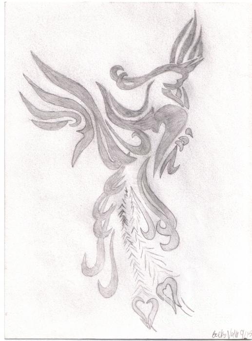 Flight of the Phoenix Drawing Rebecca Volke
