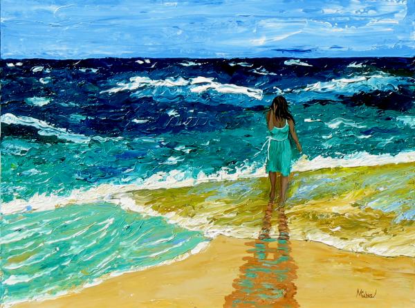 Acrylic Beach Painting