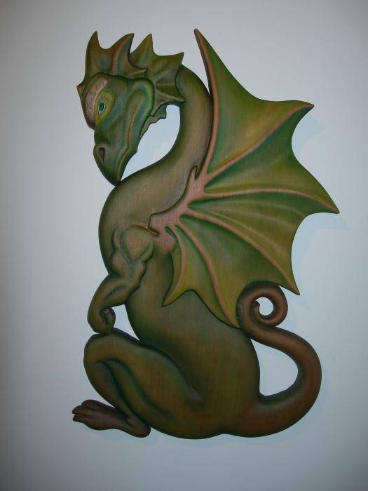 Green Dragon Plaque By Shane Tweten