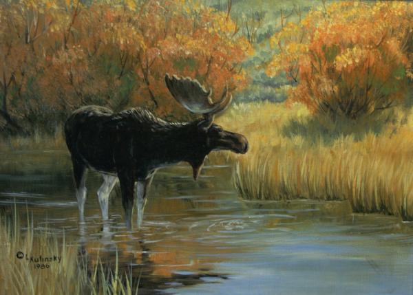 Moose Painting