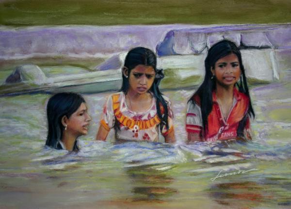 india-girls-in-a-river-leonor-thornton.jpg