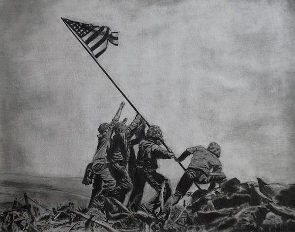 iwo jima drawing