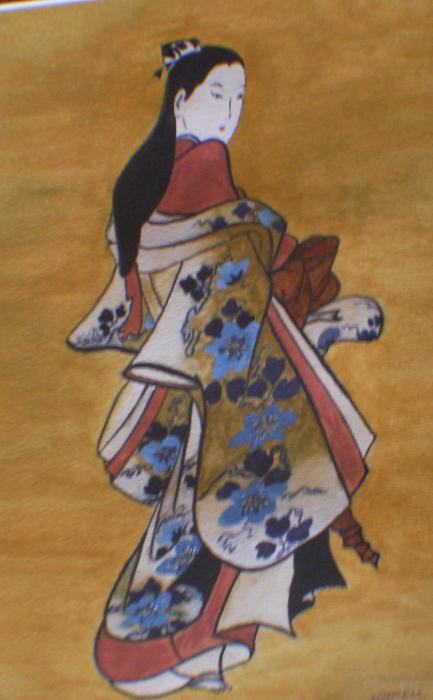 Japanese Geisha Painting Wendy McKee