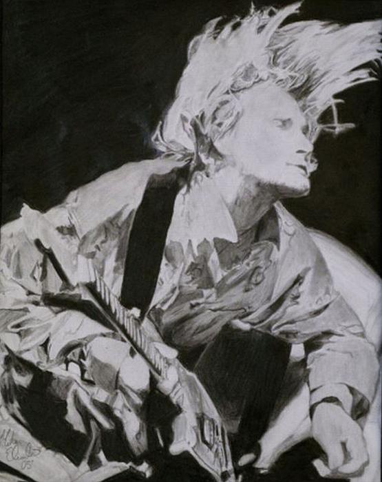 Kurt Cobain Drawing Kurt Cobain Fine Art Print Mike Eliades