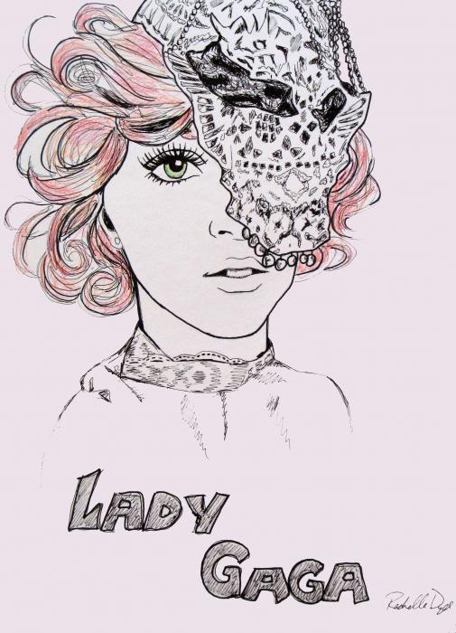 Lady Gaga 2 Drawing Lady