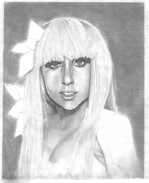 Lady Gaga Drawing - Lady Gaga