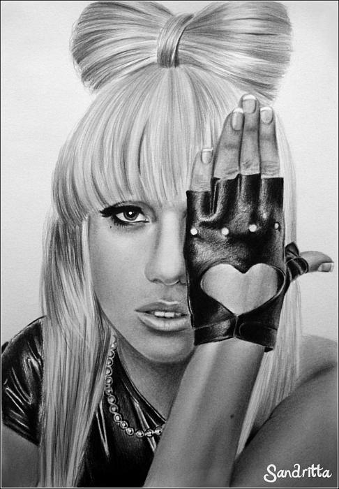 Lady Gaga Drawing Sandritta Art