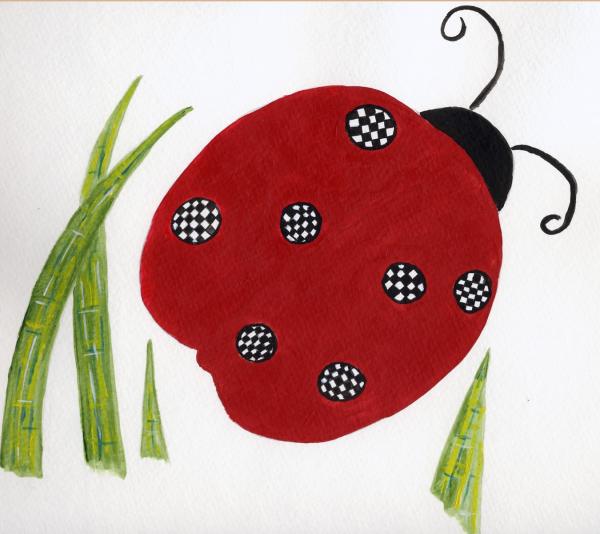 ladybug painting