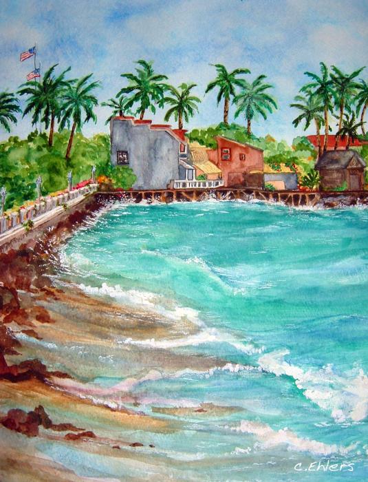 maui watercolor