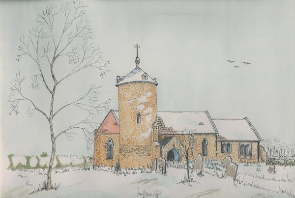 Church In Winter