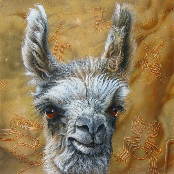 Llama Baby Painting  - Llama Baby Fine Art Print
