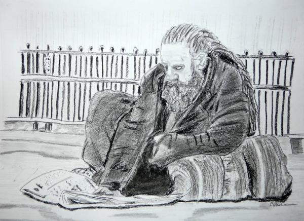 Drawing Of Homeless