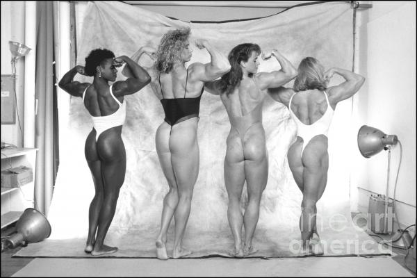 Muscle Women Line Up Photograph Muscle Women Line Up Fine Art Print 
