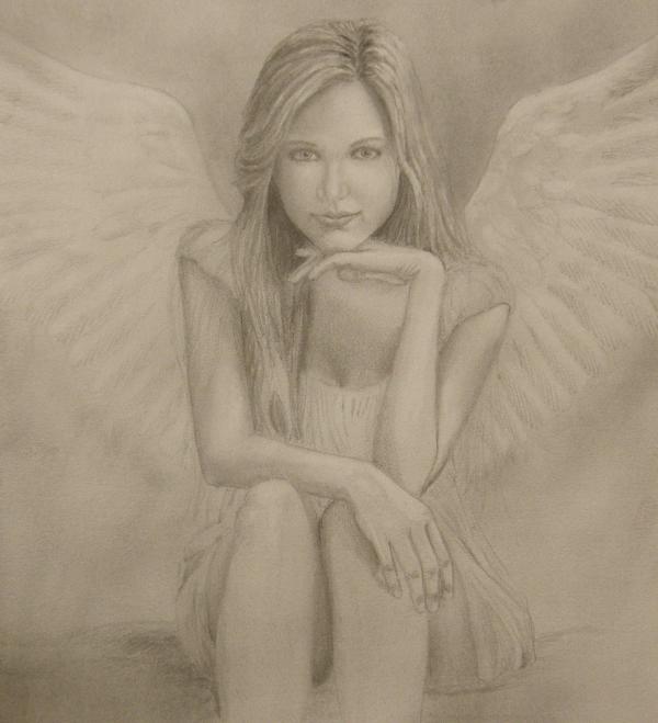 My Angel Drawing My Angel Fine Art Print Leonardo Pereznieto