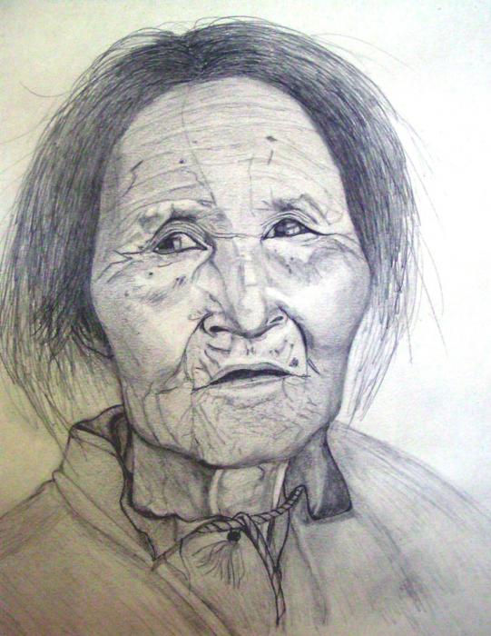 Drawing Of Grandmother