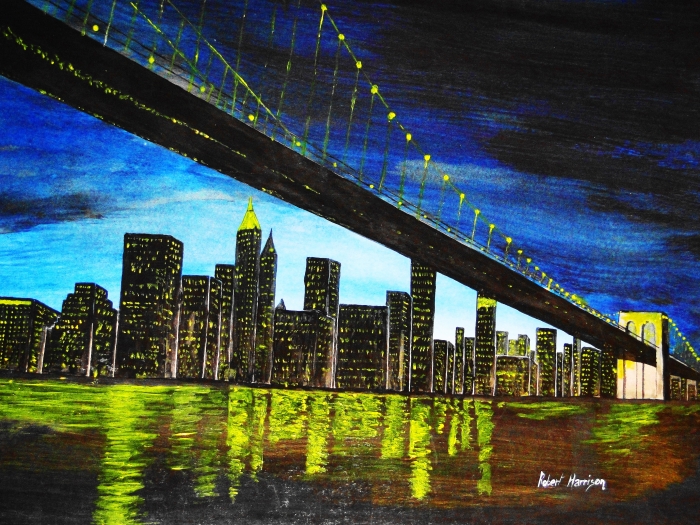 Ny Skyline Painting