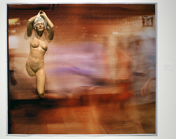Nude Coming Through 14th Street Metro Sculpture Carole Feuerman