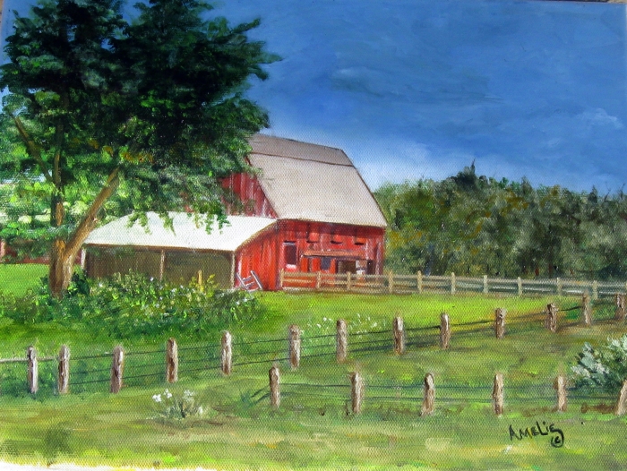 old red barns