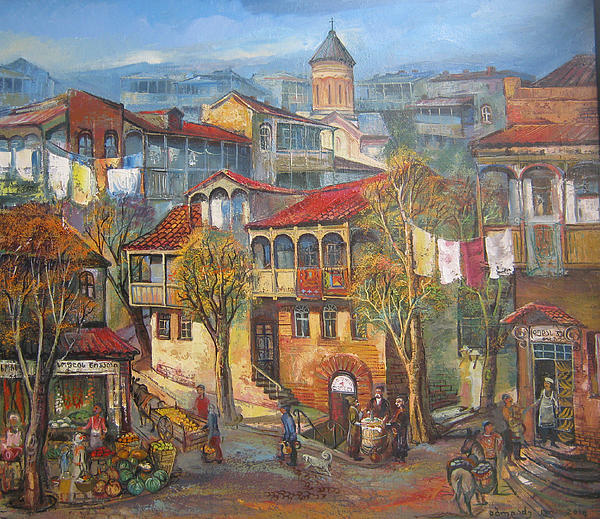 Old Tbilisi Painting Lado Abuladze