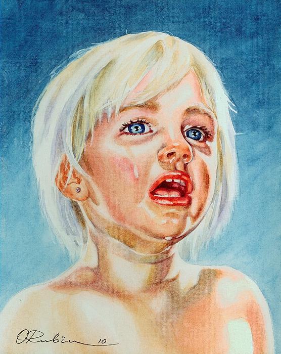 Crying Child Painting