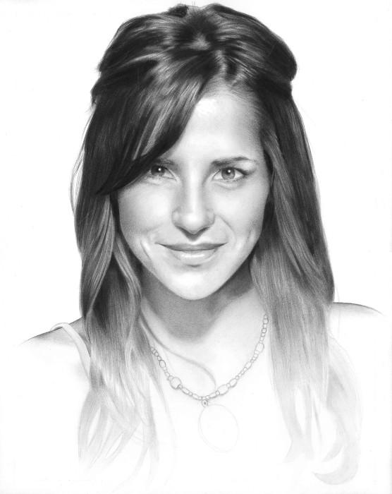 Portrait of Kelly Monaco Drawing Brian Duey