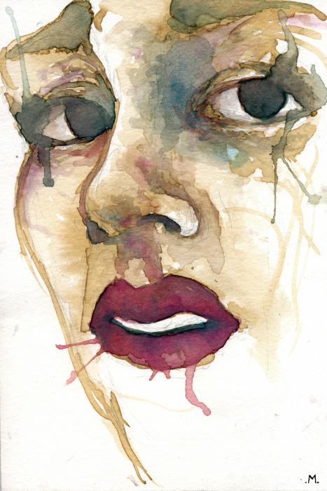 Portrait Watercolor Painting