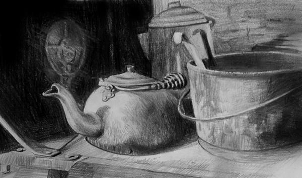 drawing of stove