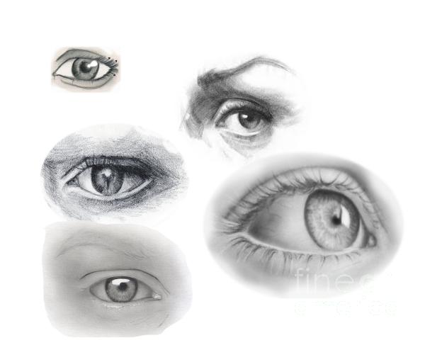 Practicing drawing eyes Digital Art Santanu Karmakar