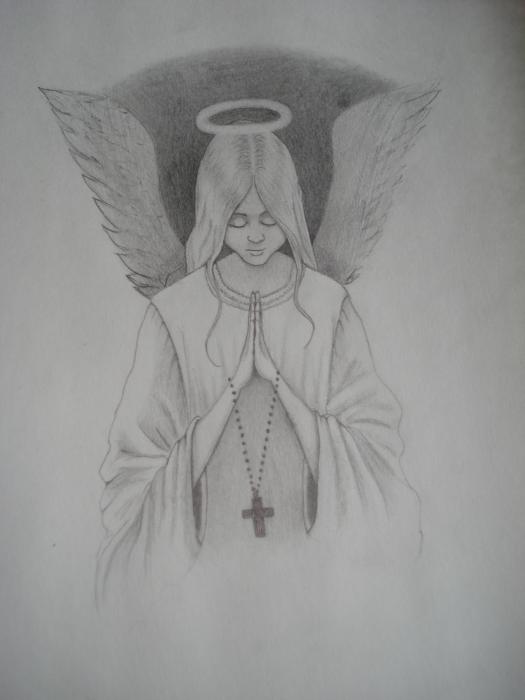 Praying Angel Drawing Praying Angel Fine Art Print Tonya Hoffe