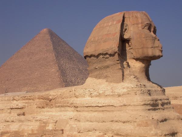 Pyramids With Sphinx