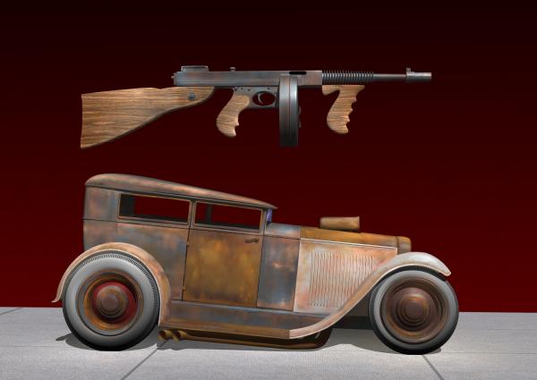 Rat Rod Sedan 3 Digital Art Rat Rod Sedan 3 Fine Art Print Stuart Swartz