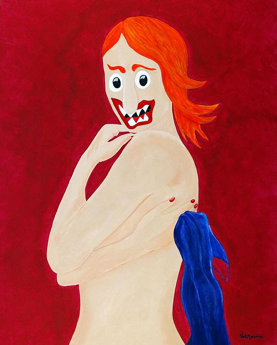 Red Head Nude Painting Red Head Nude Fine Art Print Sal Marino