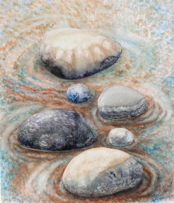 River Rock Painting