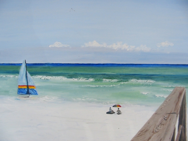 Beach With Sailboat