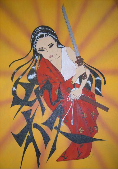 Samurai+girl+art