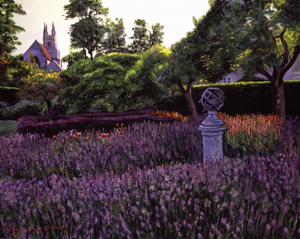 Sculpture Garden Painting  - Sculpture Garden Fine Art Print