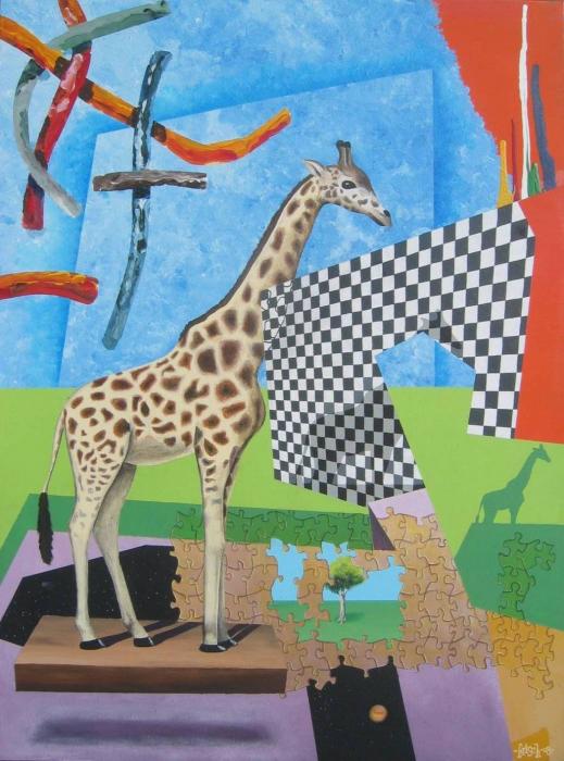 Surrealism Giraffe