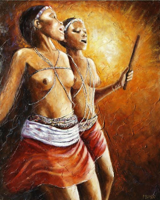 African Dancers Art