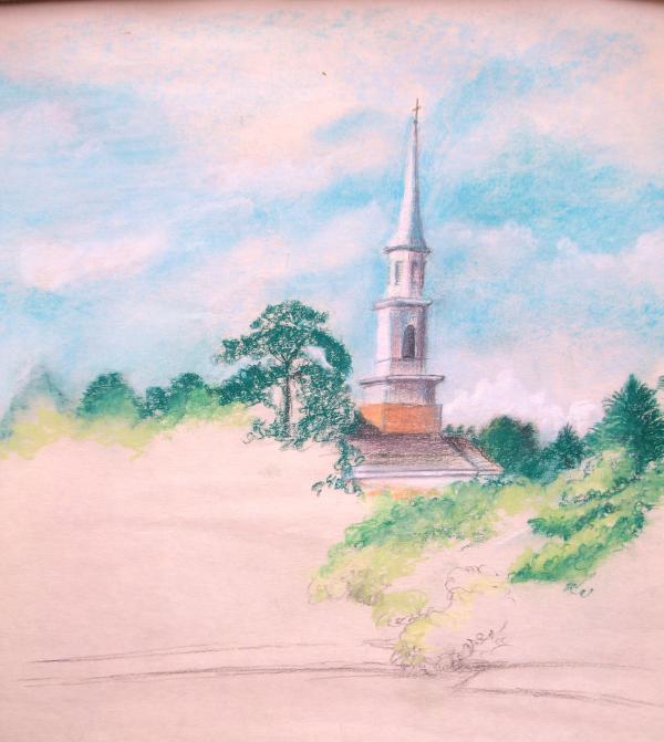 church steeple drawing