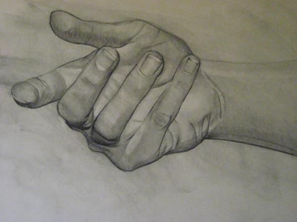 Take My Hand Drawing David Eldridge